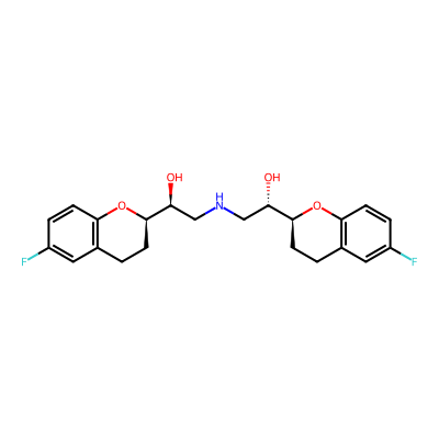 Chemical structure of Nebivolol Related compound-A