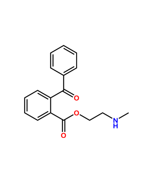 Chemical structure of 2-(methylamino)ethyl 2-benzoylbenzoate