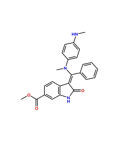 Chemical structure of Despiperazinylnintedanib E-isomer