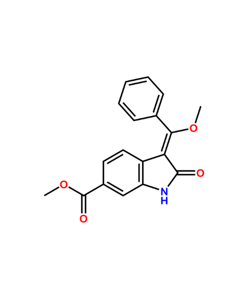 Chemical structure of Nintedanib Methoxy Enol Indole Impurity