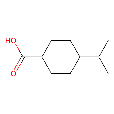 Chemical structure of cis-4-Isopropylcyclohexanecarboxylic Acid