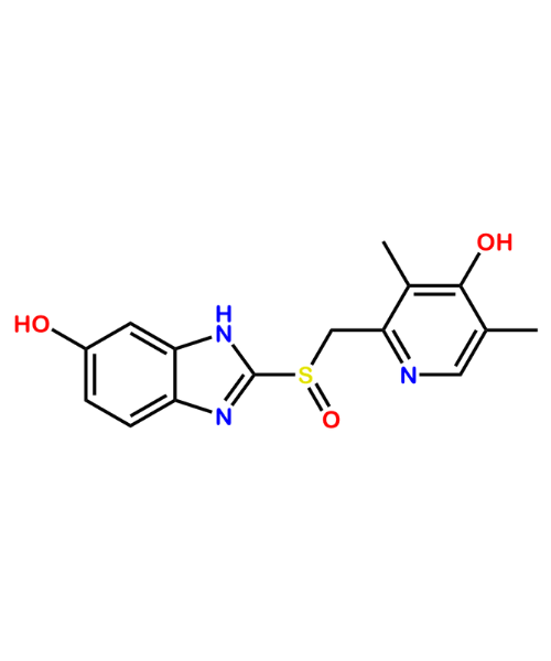 Chemical structure of Esomeprazole Didesmethyl Metabolite-H215/01