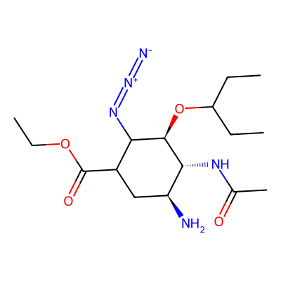 Chemical structure of Oseltamivir RCA