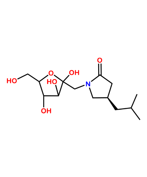 Chemical structure of Pregabalin Lactose Conjugate 7