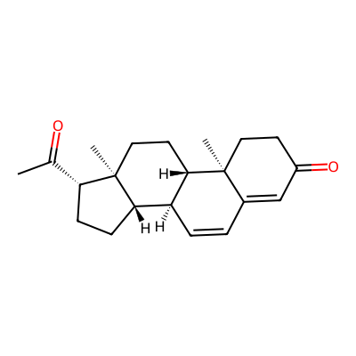 Chemical structure of Progesterone Impurity H