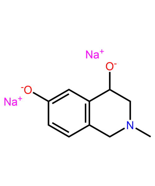 Chemical structure of Sodium 2-methyl-1,2,3,4-tetrahydroisoquinoline-4,6-bis(olate)