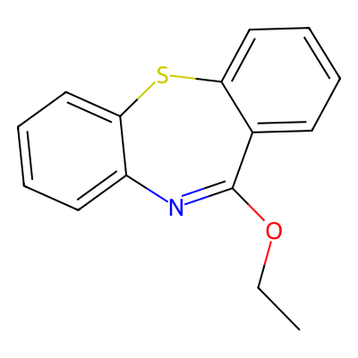 Chemical structure of 11-Ethoxydibenzo[b,f][1,4]thiazepine