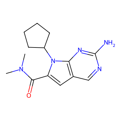 Chemical structure of Ribociclib Amine impurity