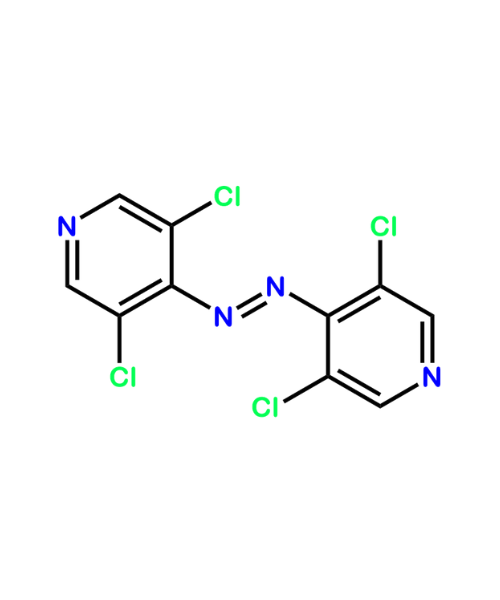 Chemical structure of (E)-1,2-bis(3,5-dichloropyridin-4-yl)diazene