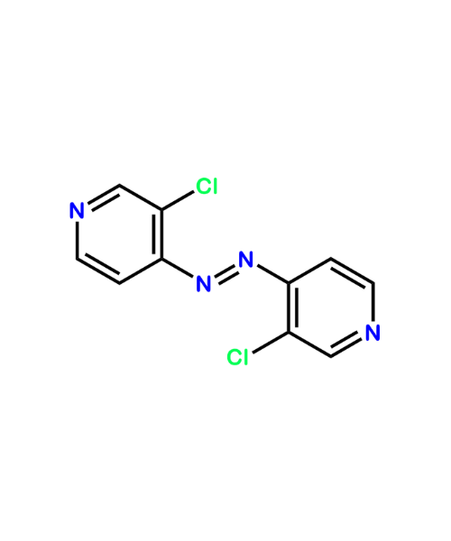 Chemical structure of Monochloro diazene :1,2-bis(3-chloropyridin-4-yl)diazene