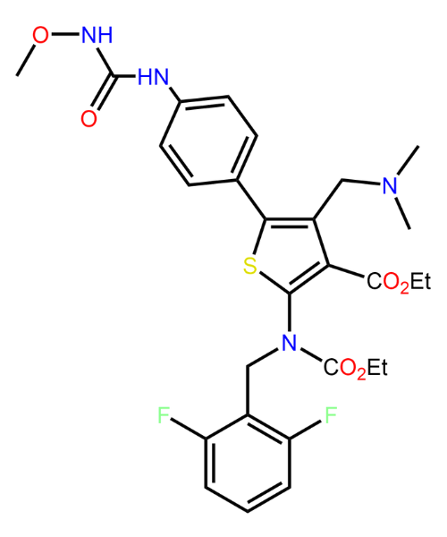 Chemical structure of Relugolix Impurity 14