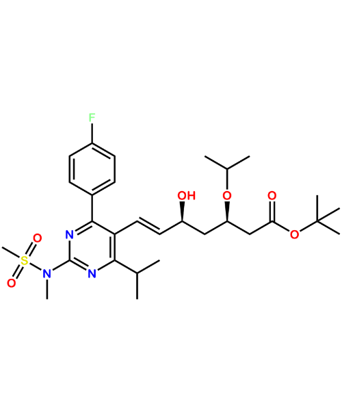 Chemical structure of Rosuvastatin Hemiketal Impurity 2