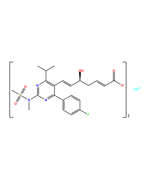 Chemical structure of Rosuvastatin Impurity K