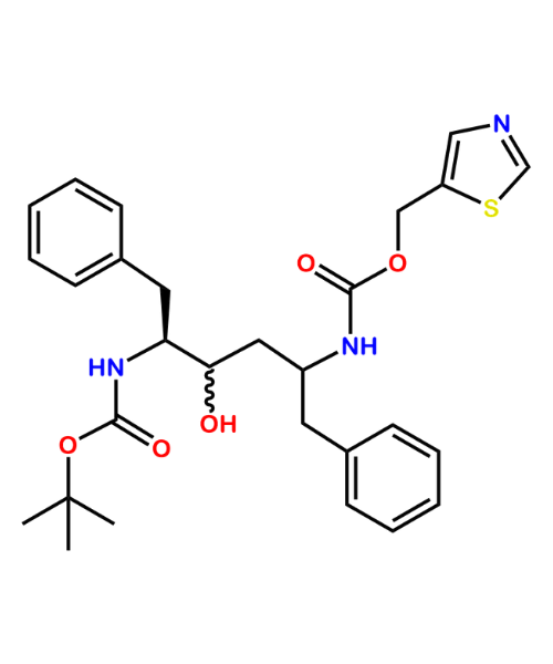 Chemical structure of Ritonavir impurity 1