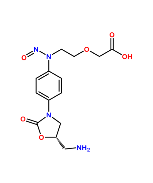 Chemical structure of Rivaroxaban Nitroso Impurity