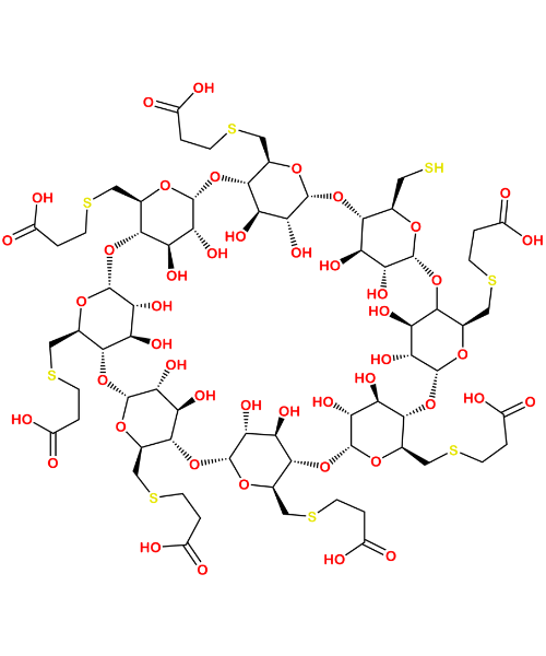 Chemical structure of Mono-thio-mono Sugammadex