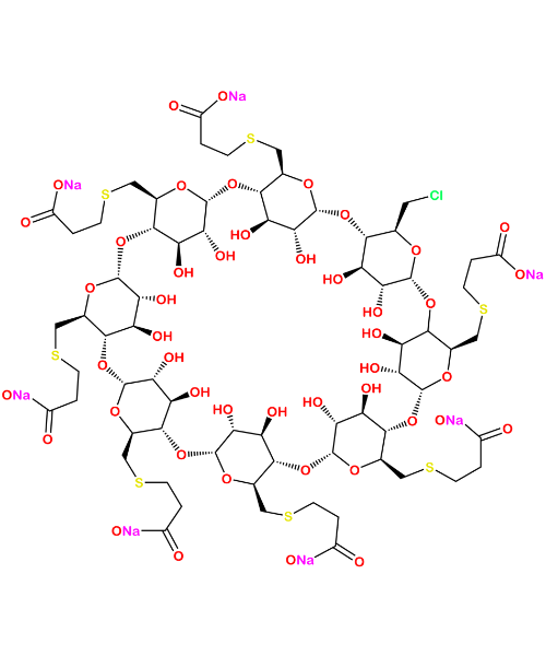 Chemical structure of Mono chloro Sugammadex