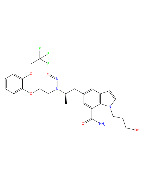 Chemical structure of Silodosin N-Nitroso Impurity