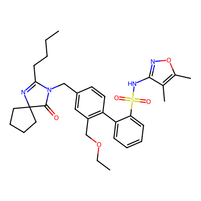 Chemical structure of Sparsentan (In-House)