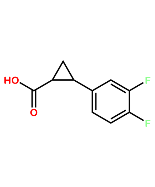 Chemical structure of Ticagrelor cyclopropane acid