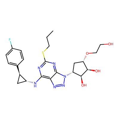 Chemical structure of Ticagrelor Impurity N
