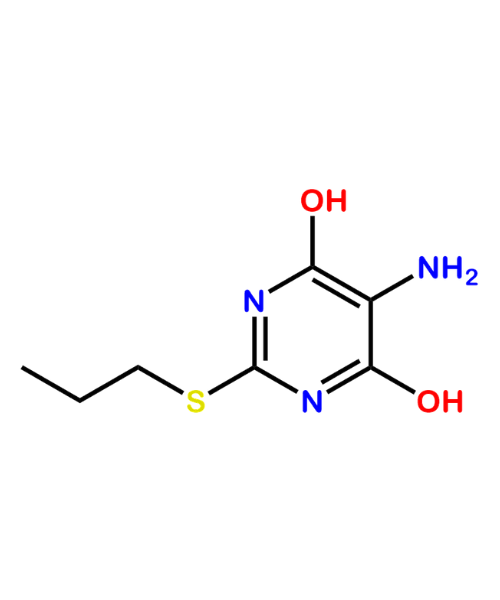 Chemical structure of Ticagrelor Dihydroxy Amine