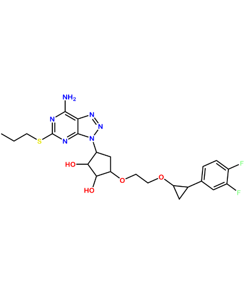 Chemical structure of Ticagrelor Impurity 7