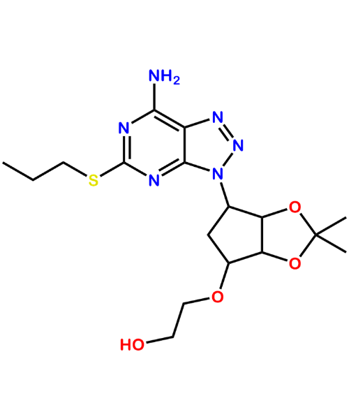 Chemical structure of Ticagrelor Impurity 9