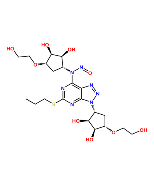 Chemical structure of Ticagrelor Nitroso Impurity 15