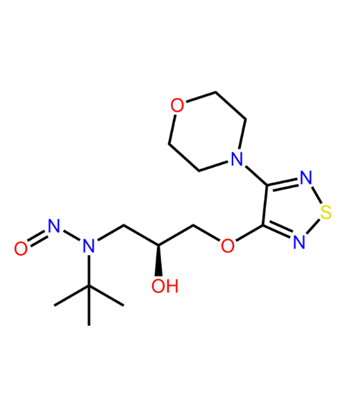 Chemical structure of N-Nitroso Timolol