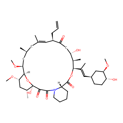 Chemical structure of Tacrolimus