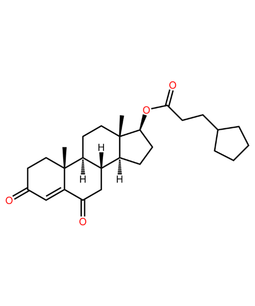Chemical structure of 6-keto-Testosterone Cypionate