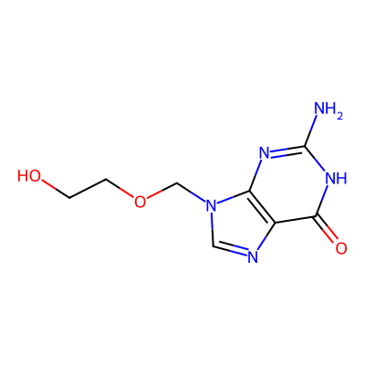 Chemical structure of Valacyclovir EP Impurity B