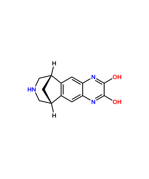 Chemical structure of (6R,10S)-7,8,9,10-tetrahydro-6H-6,10-methanoazepino[4,5-g]quinoxaline-2,3-diol