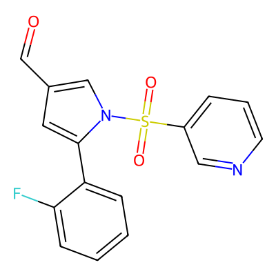 Chemical structure of Vonoprazan Sulphonyl Aldehyde Impurity