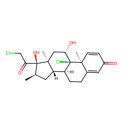 Chemical structure of Mometasone