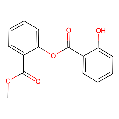 Chemical structure of (2-methoxycarbonylphenyl) 2-hydroxybenzoate